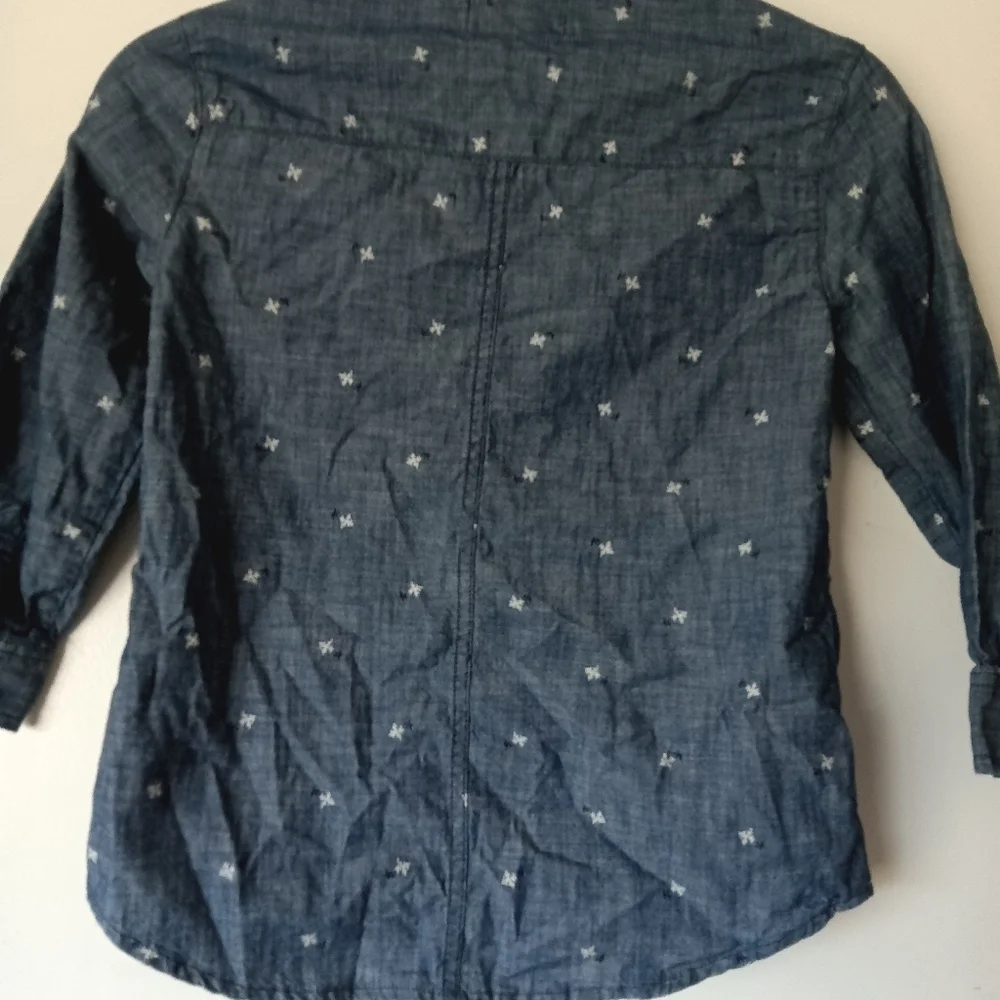 Old Navy Denim Snowflake shirt